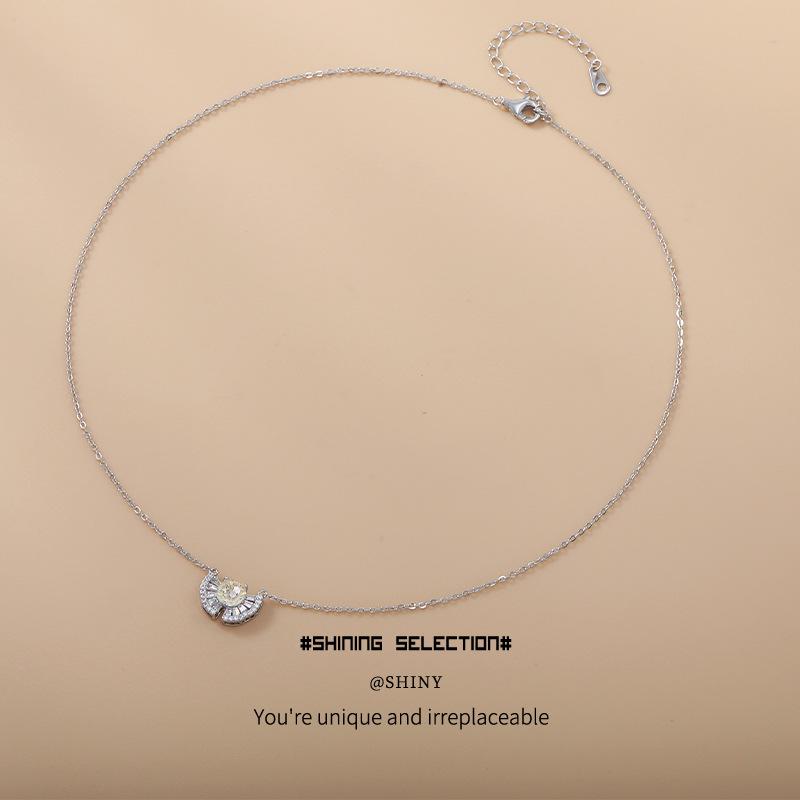 Корейское ожерелье-ключица в стиле легкой роскоши с цирконом для женщин