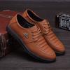 2024 Spring and Autumn New Men's Business Breathable Casual Versatile Comfortable Soft Bottom Round Head British Men's Lace-Up Leather Shoes