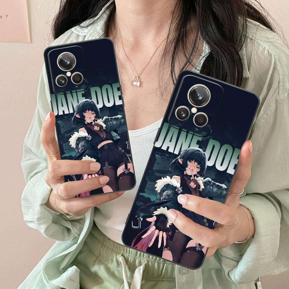 ZZZ Чехол для телефона Jane Doe для Realme GT 8 Neo Pro C75 73 71 C67 65 C55 53 C35 31 C20 15 Мягкий ударопрочный чехол из ТПУ