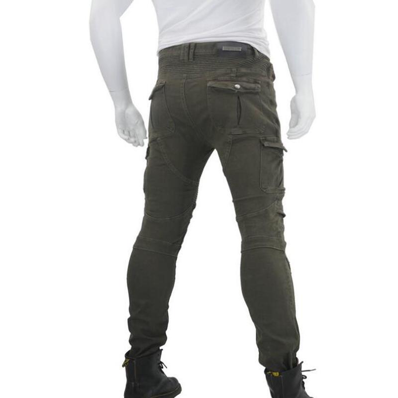 Джинсовые мотоциклетные брюки для мотокросса с защитными накладками