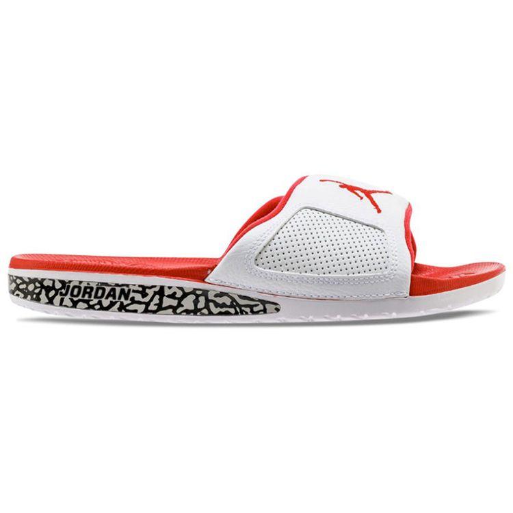 Унисекс сандалии Air Jordan Hydro 3 Fire Red Белый/Огненно-красный/Огненно-красный/Технический серый 854556-116