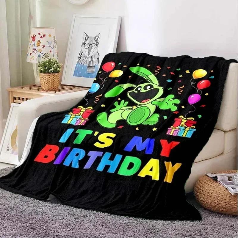 3D Printed Baby Blanket CATNAP DOGDAY Cartoon Smiling Critters Babes Carpet Super Soft Warm for Bedroom LivingRoom Sofa Bed Car