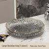 large obsidian grey boat tray, 23 см