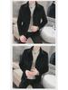 Мужское шерстяное пальто Slim Fit - британский стиль, короткое, двухслойное, имитация норки, повседневная куртка на осень и зиму