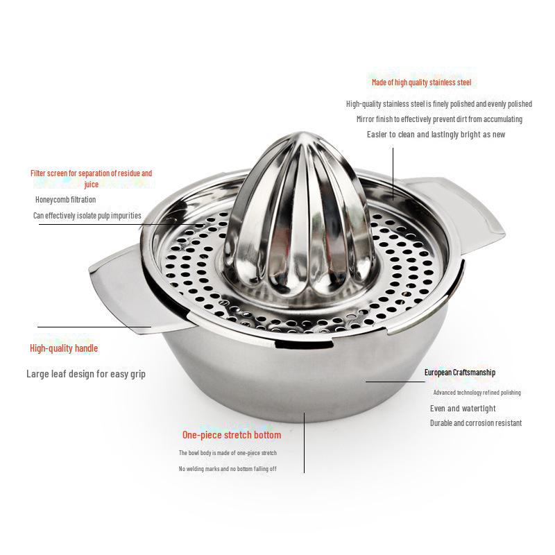 Ручная соковыжималка из нержавеющей стали для апельсинов и лимонов