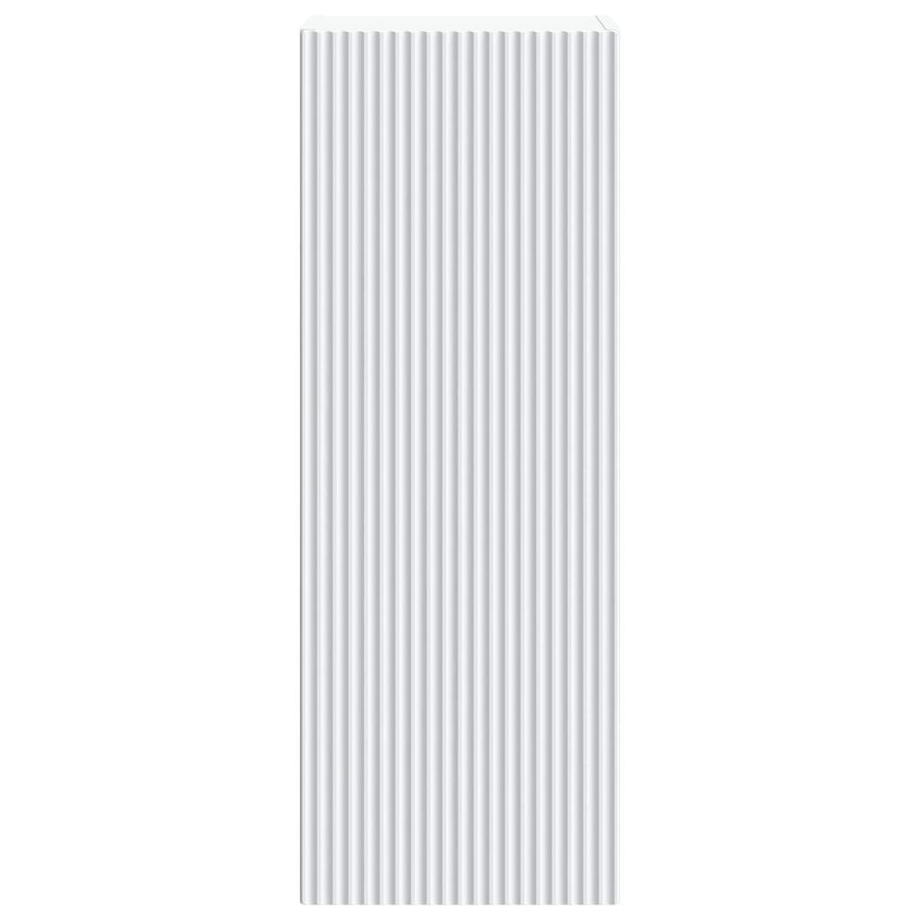 Wall Mounted Cabinet White 33 x 34.5 x 90 cm Particleboard