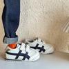 Youth style shoes Kids Casual Sneakers Boys Girls Low Top Slip-On Shoes With Velcro Breathable Synthetic Leather