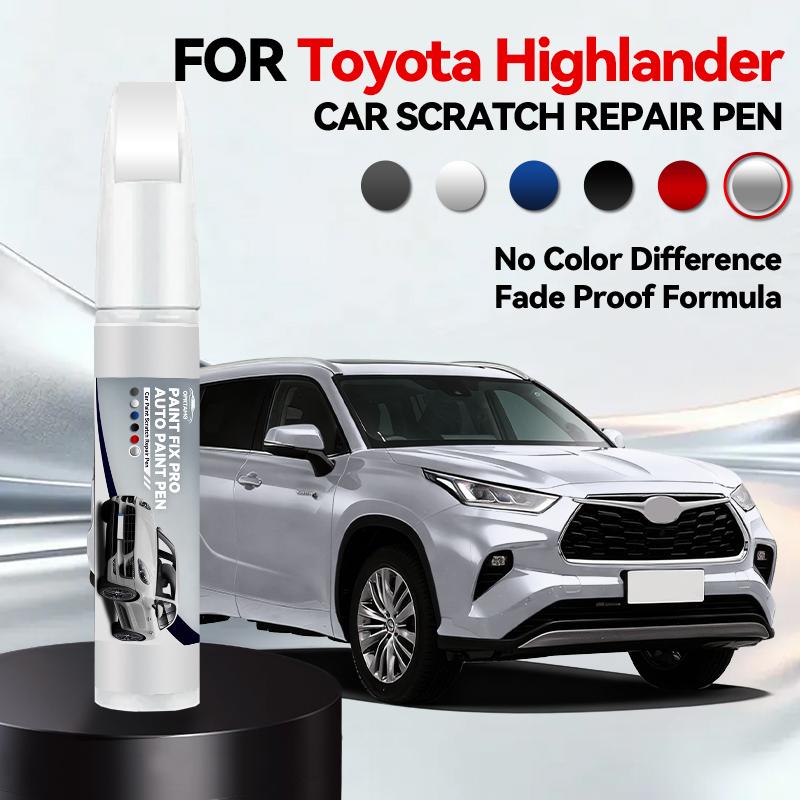 For Toyota Highlander Car Paint Repair Pen Touch Up Scratch Remover DIY Auto Accessories White 089 Red 3T0 Black 209 Grey 1G3