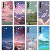 Чехол для телефона INS Japan Sunset Scenery Clear для Samsung Galaxy S23 S22 5G S20 Ultra S21 FE 5G S10E S9 S8 S10 Plus, мягкая задняя крышка.