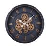 Gear Clock In Antique Style Living Room Wall Decoration Study Retro Nostalgic High-end Creative Three-dimensional Round Wall Clock