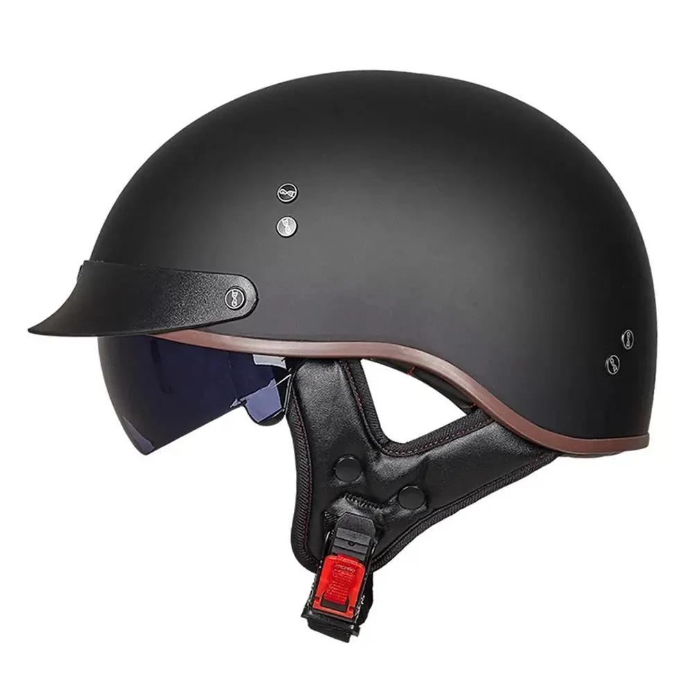 Ретро Мотоциклетный Шлем Casco Moto Полушлем Немецкий Классический Мото Шлемы Capacete De Moto Шлем для Мотокросса Сертификация DOT