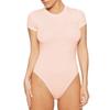 One Piece Swimsuit Women Crew Neck Short Sleeve Bodysuit High Waisted Bottoms Surfing Bodysuit Swimsuit Monokini Bathing Suit