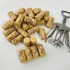 Пробка для винной бутылки из пробковой крошки с принтом под дуб - Цилиндрическая и коническая форма