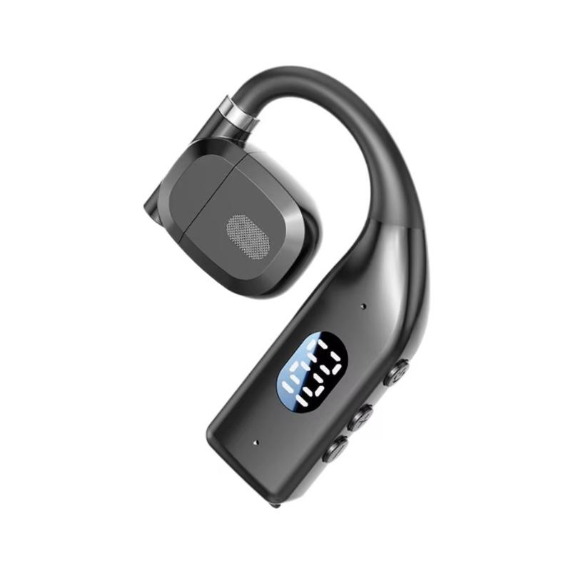 Одноуховая открытая Bluetooth 5.3 гарнитура с заушиной, HD-звонки, Hi-Fi звук, безболезненная посадка, идеально для вождения, бега, повседневного использования