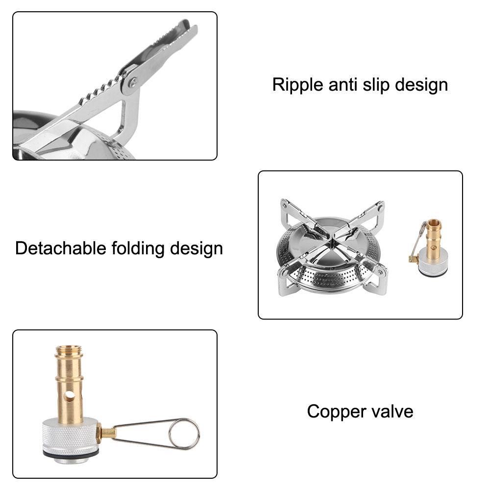 Уличная легкая горелка для мини-пикника, кухонные принадлежности, набор посуды, походная газовая плита, переносная плита для готовки с сумкой для хранения