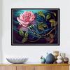 Diamond Embroidery Flower Rose Rhinestone Pictures Full Round Diamond Painting Flower Cross Stitch