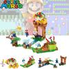Colorful Super Mario Bros Dolls Luigi Peach Bowser Toad Building Blocks