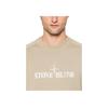 STONE ISLAND Мужская футболка с коротким рукавом и круглым вырезом с принтом логотипа Топы Светло-коричневый K1S152100020S0081V009A
