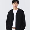 MINISO Men's Heavyweight V-Neck Cardigan Sweatshirt