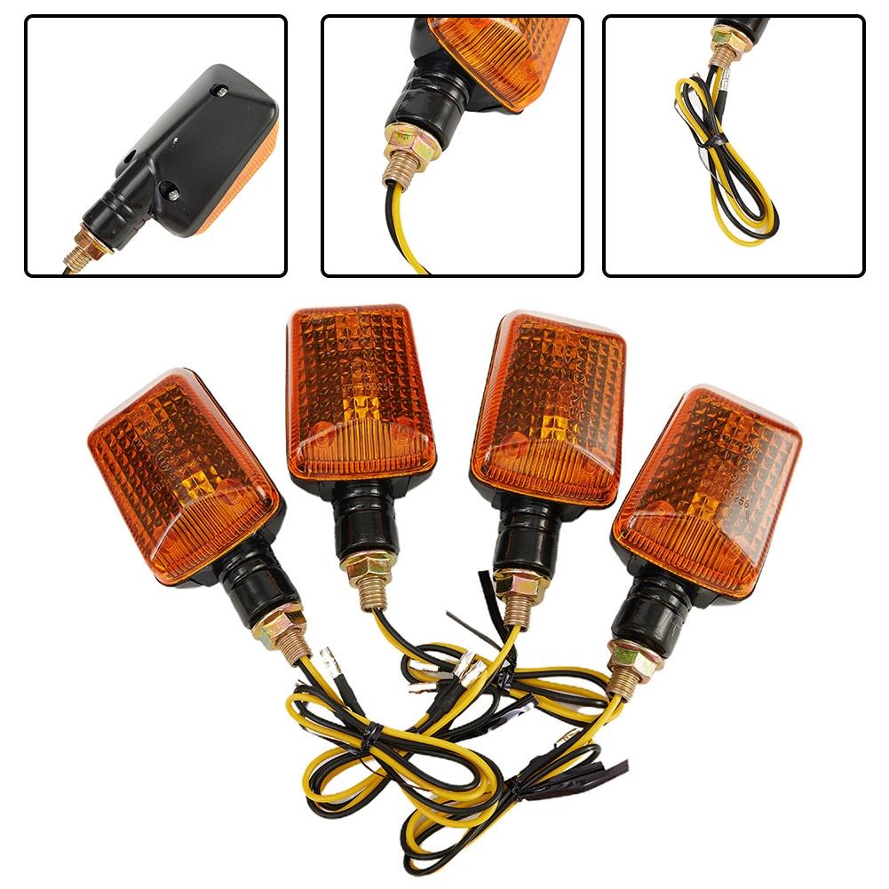Turn Heads On Your Bike with Black Tinted Motorcycle Turn Signals 4 Piece Set!