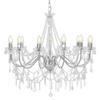 VidaXL Chandelier with Pearls Pendant Lamp Chandelier Luminaire Interior Lighting Living Room Living Room Bedroom 281610