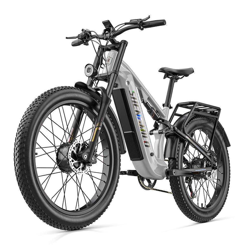 Shengmilo S600 Pro Adult All-Terrain Electric Bicycle 48V25AH Battery 90KM Max Range 2*1000W Dual Motor 45KM/H Top Speed No ABE E-Mountain Bike