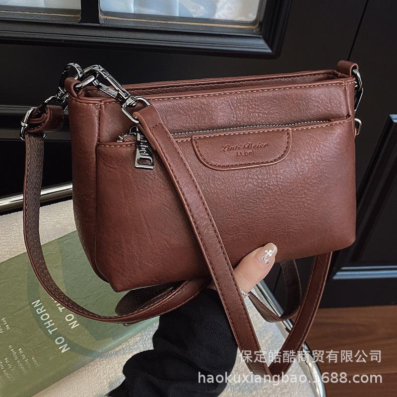 Сумка женская большой вместимости 2025 новая осень и зима универсальная сумка-мессенджер на одно плечо под мышкой сумка для поездок на работу мать и ребенок маленькая квадратная сумка