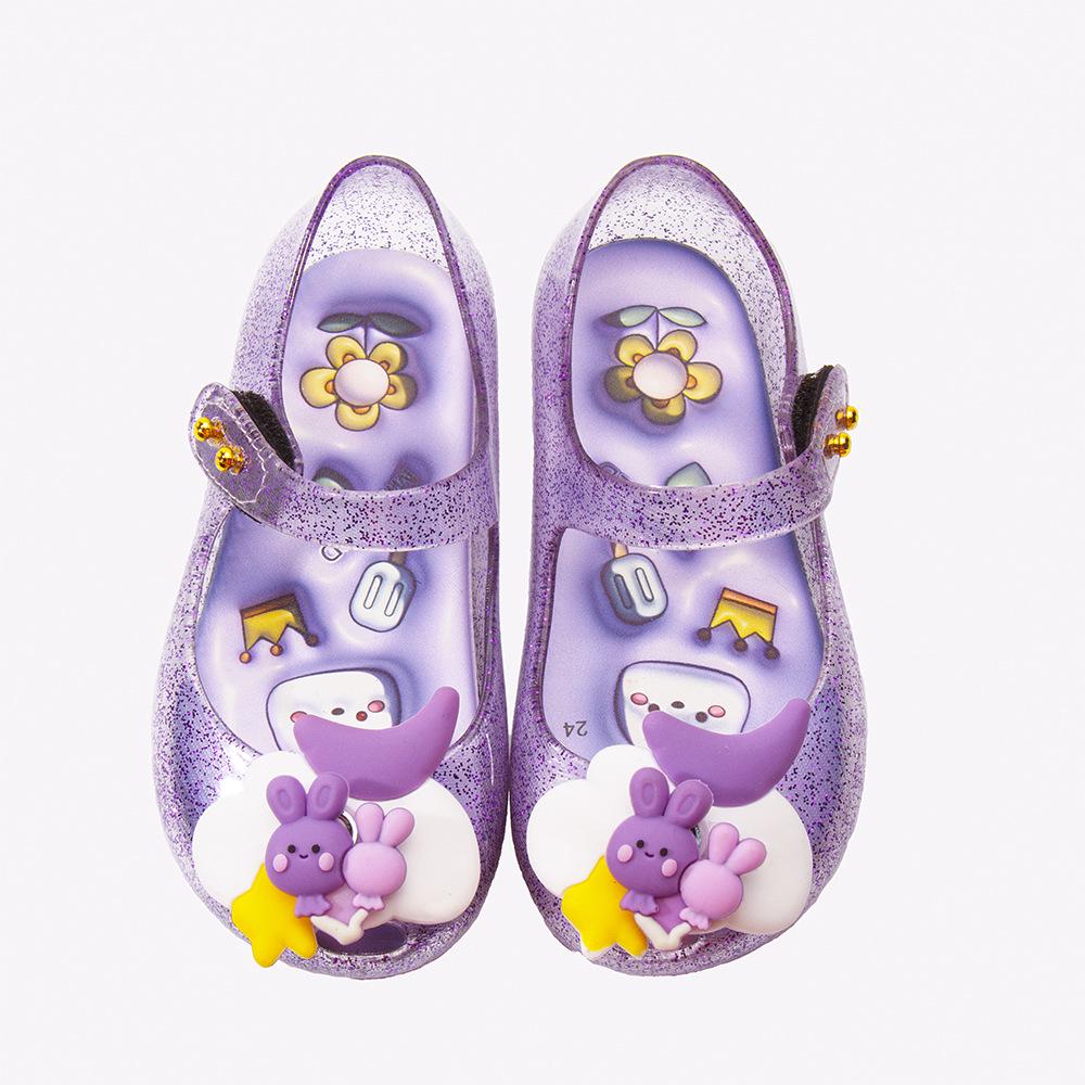 Девочковые хрустальные сандалии-пип-тоу принцессы