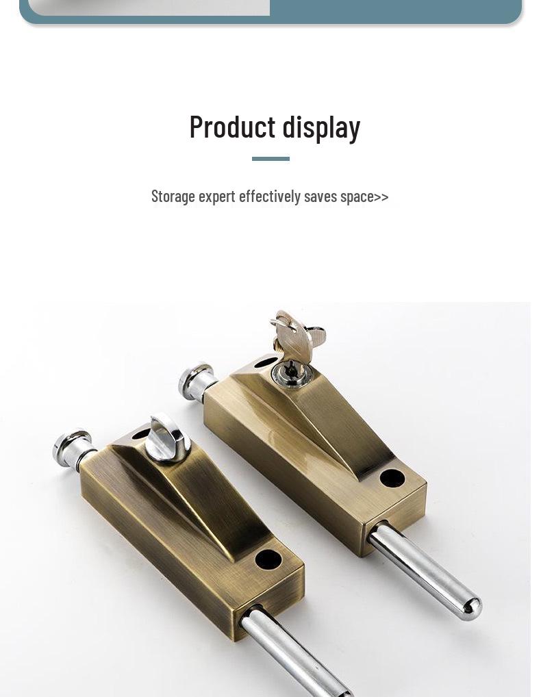 Защелка-замок для пола из алюминиевого сплава и вращающейся деревянной двери