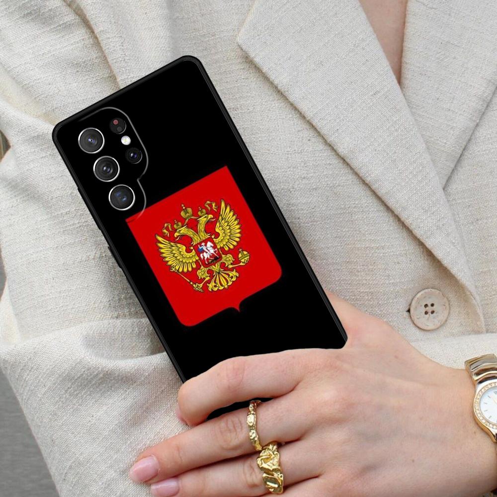 Russia Russian Flags Emblem Cell Phone Case for Samsung Galaxy S26 Ultra S25 S24 S23 S22 S21 S20 Note10 Cover