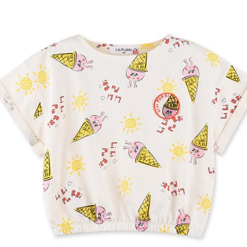 [lilipuri] Sun   Ice Cream Top And Bottom Pack  Cream 