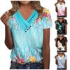 Блузки для женщин, повседневные модные футболки, модная футболка с рукавами и принтом, летние топы-туники