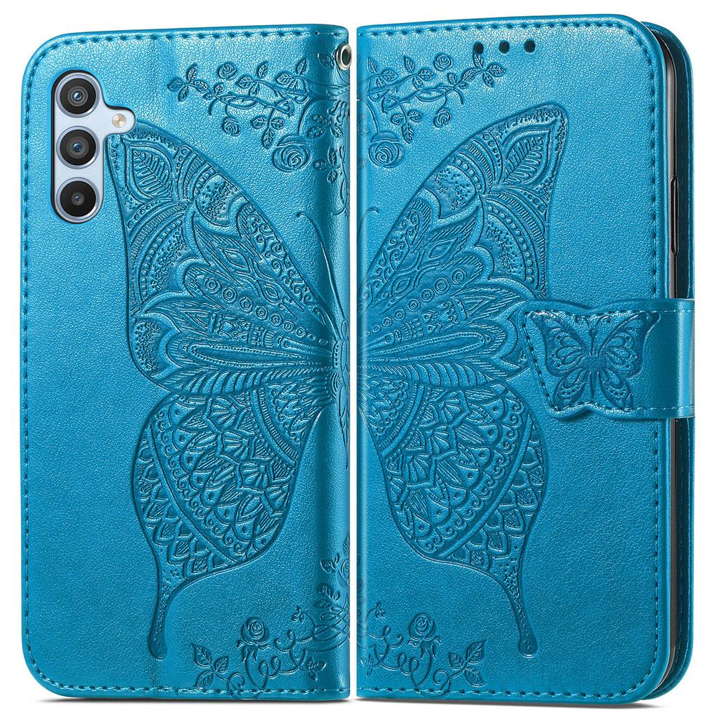 Для Samsung Galaxy A56 5G Чехол-кошелек из ПУ кожи Чехол для телефона с узором бабочки