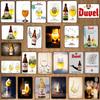 YZFQБельгийское пиво Duvel Жестяные металлические знаки Табличка Винтажный Музыкальный Бар Ресторан Дом Мужская берлога Декор Настенные наклейки DU-7713B