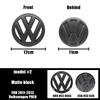 VW Valve Stems Caps Golf 3 4 MK3 MK4 For VOLKSWAGEN VW 2026 New Emblems 2Pcs Car Emblem Front Grille Rear Trunk Lid Sticker Badge D