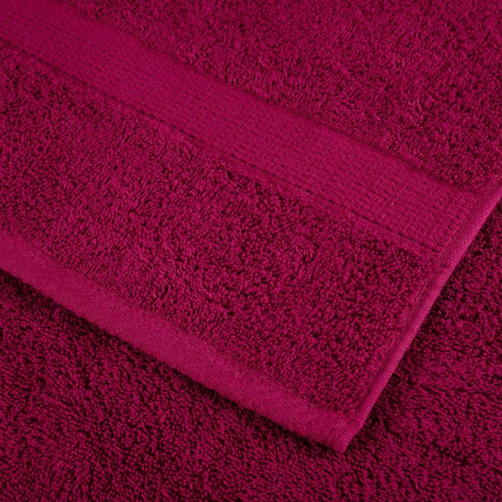 Premium Sauna Towels SOLUND 4 pcs. Bordeaux 80 x 200 cm 600 g m²