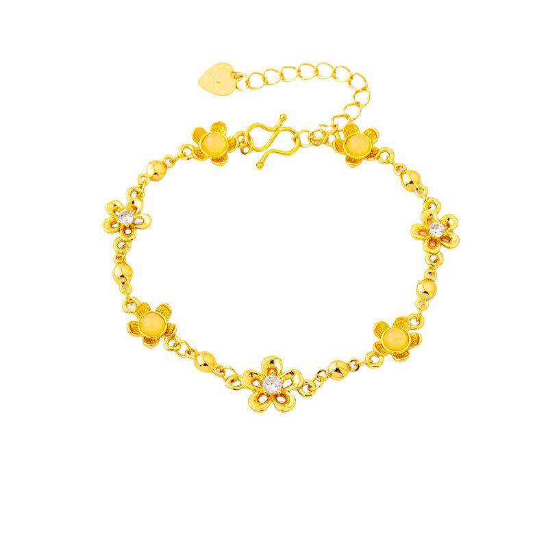 Simple Style Flower Bracelet Women's Small Flower Bracelet Jewelry Bracelet