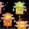 Glowing Mid-Autumn Festival Lantern Chinese Style Handheld Lantern Bunny Lantern Kit  Wedding Decor