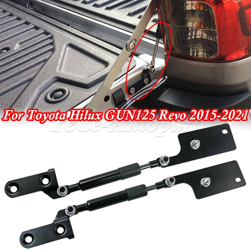 A Set For Toyota Hilux GUN125 Revo 2015-2021 Car Rear Tailgate Slow Down Support Rod Lift Strut Bar Gas Shock Damper