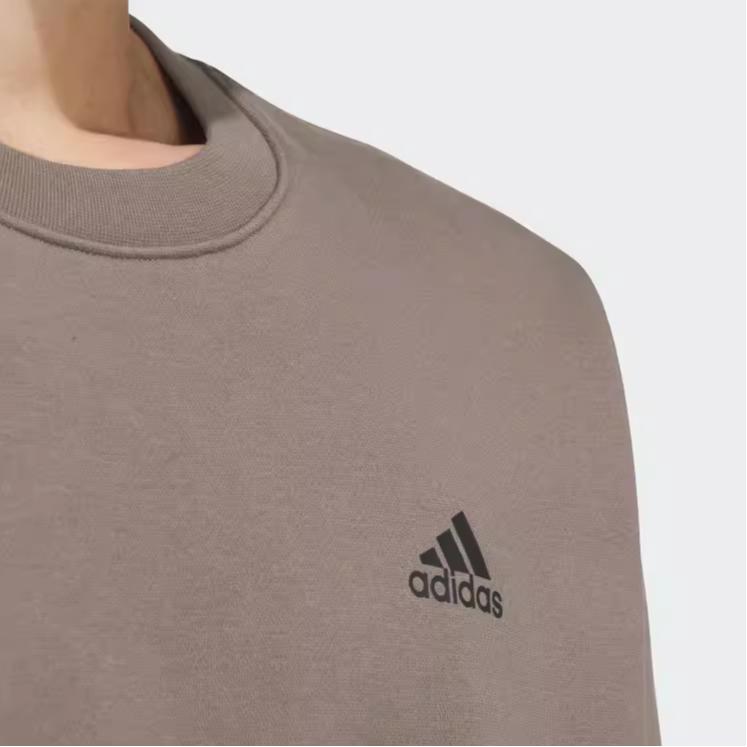 Adidas Повседневная толстовка с круглым вырезом и длинными рукавами, унисекс, толстовка Rock-Layer-Deep-Earth-Brown Black JM9094