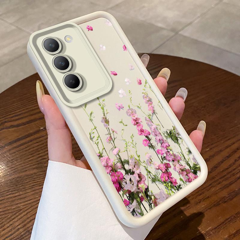 For Vivo V40 SE 5G Phone Case Vivo V30 Lite 4G Funda Vivo V30 SE Cute Flower Fashion Shockproof Cover Silicone Protective Cases