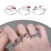Adjustable Rings Delicate Opening Rings Eye Catching Finger Rings Alloy Texture Suitable for Wedding Parties Wear