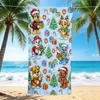 1Pc Puppies Christmas Together Beach Towel Quick Dry Multiuse For Beach Pool Gym Yoga Home Travel Christmas Halloween Xmas Gift S1362