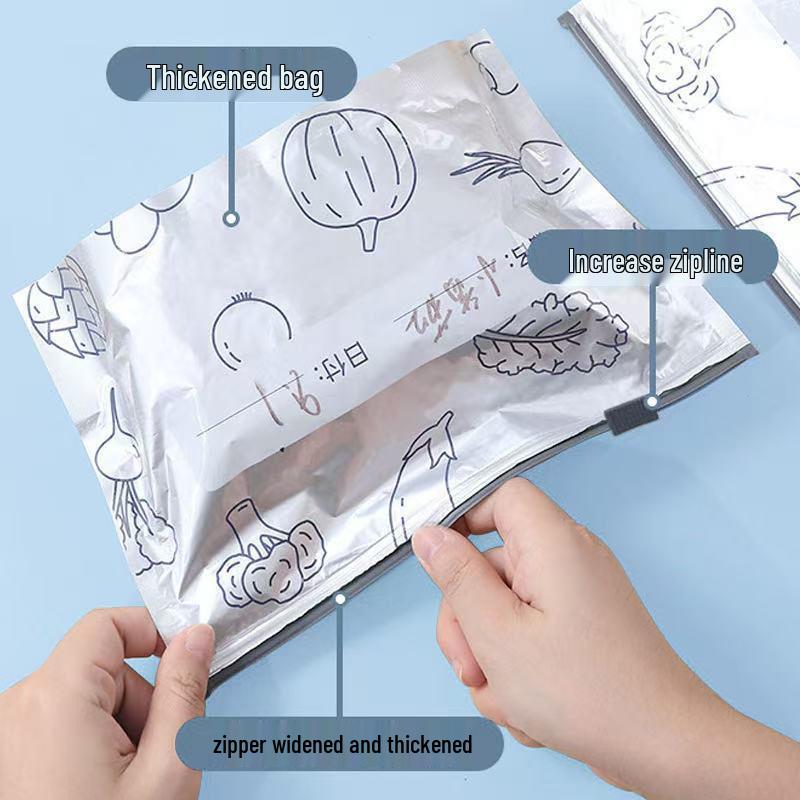 Запечатываемые японские пакеты из титановой фольги для сохранения свежести: Непроницаемый для запахов, пищевой для холодильника/морозильника