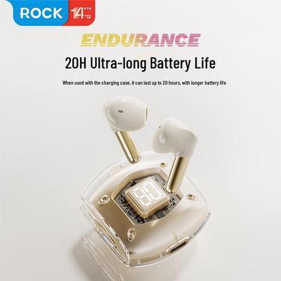ROCK Bubble Прозрачные Полувнутриканальные TWS Bluetooth 5.3 Наушники