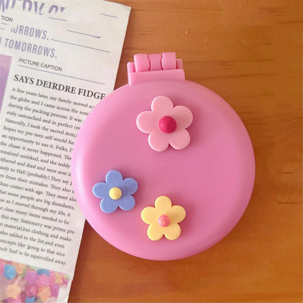 Симпатичные мини-складные гребни для волос с зеркалом, портативные для путешествий, массажная расческа для женщин и девочек, щетки для волос, аксессуары для укладки