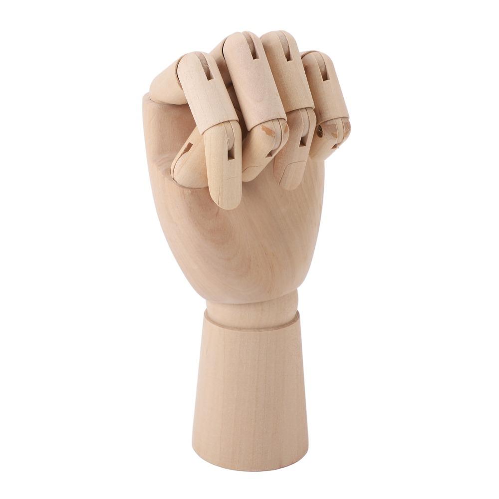 Flexible Joints Articulated Mannequin 10 Inch Left Hand Artist Drawing Model Right Hand Movable Fingers Desk Decoration Figurine