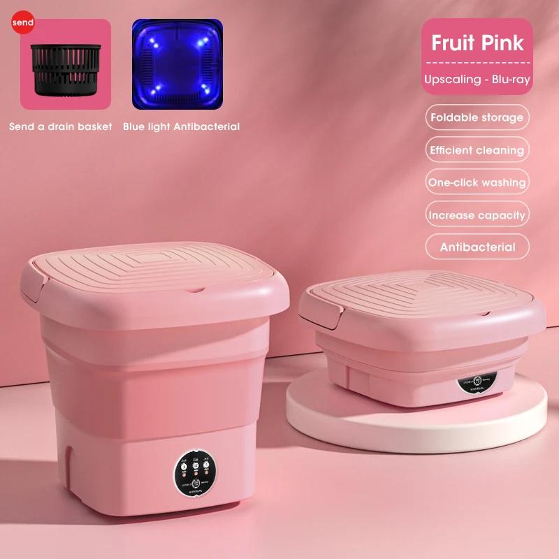 Складная стиральная машина для общежития Ведро для одежды, носков, белья, стиральная машина, портативная небольшая дорожная стиральная машина