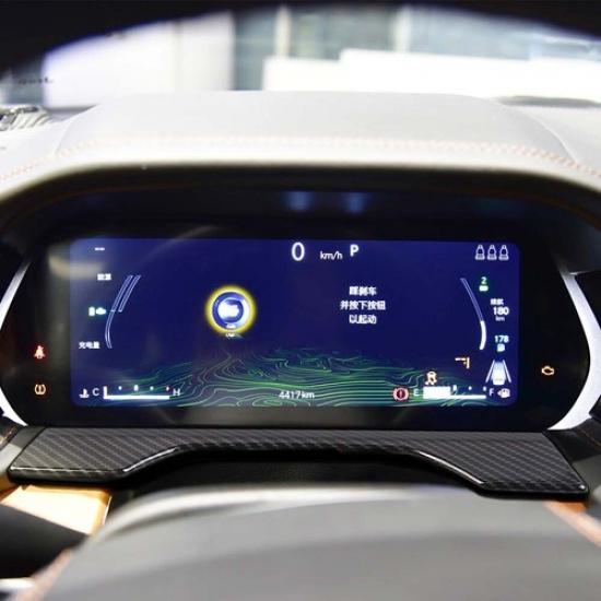 1x Carbon Fiber Central Dashboard Meter Cover Trim for Jeep Grand Cherokee +