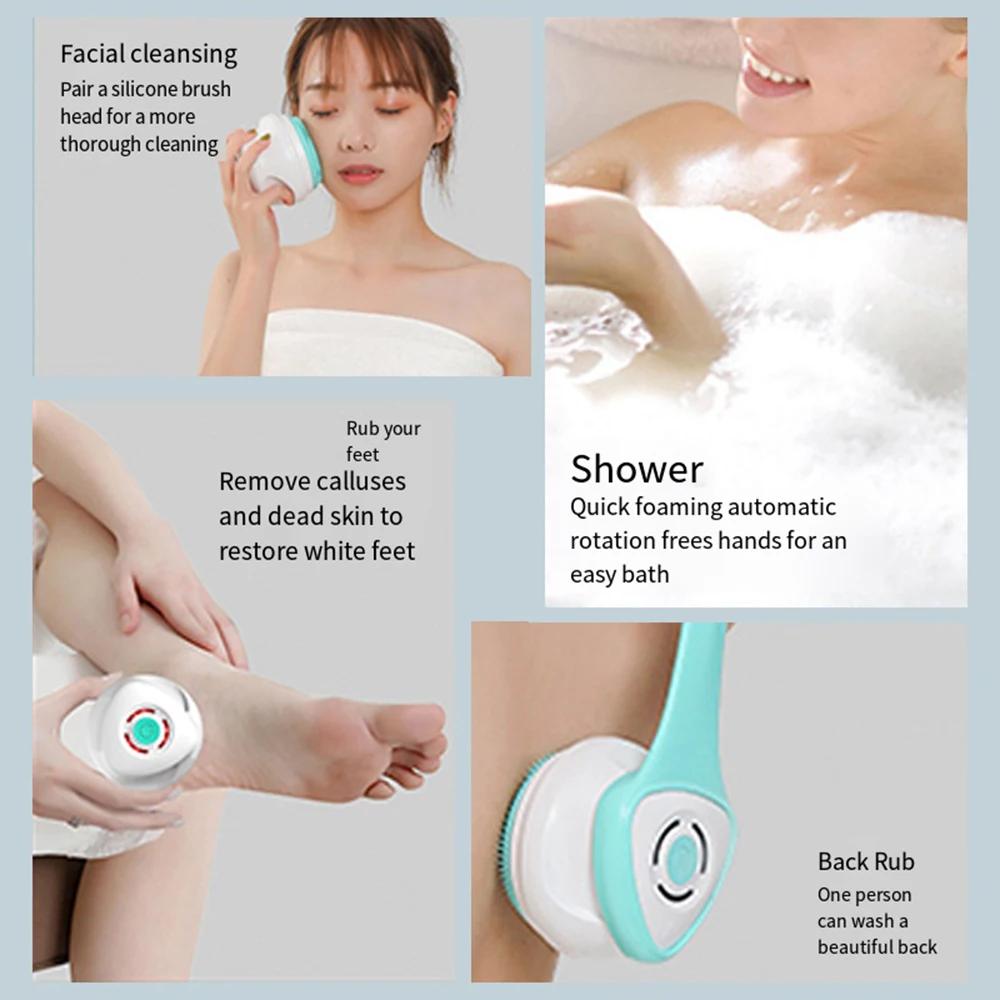 Электрическая щетка для ванны Sponge Frosted, водонепроницаемая и отшелушивающая многофункциональная щетка для ванны, электрическая зубная щетка, щетка для чистки